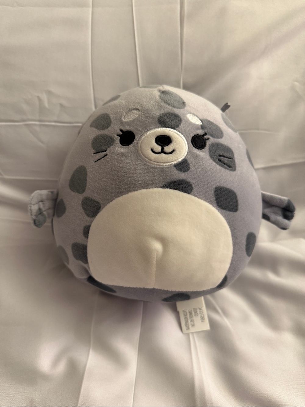 Squishmallows Odile Gray Spotted Seal Plush